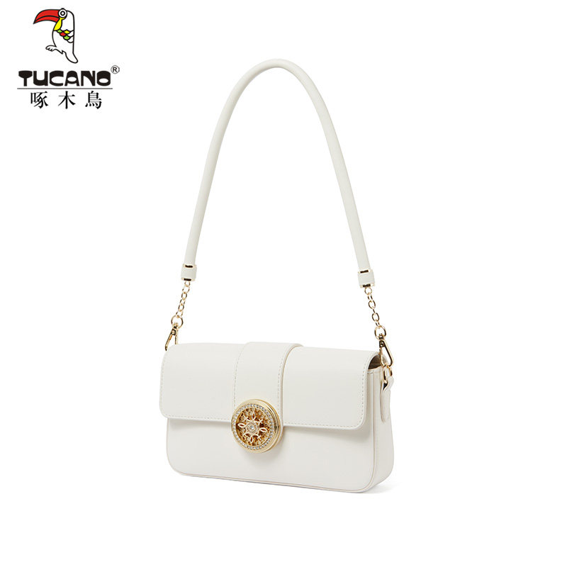 啄木鸟真皮包包女2023新款感斜挎包 啄木鸟女士包袋