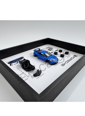 保时捷911GT3汽车仿真摆件改装件展示装饰相框送车迷男友礼物收藏