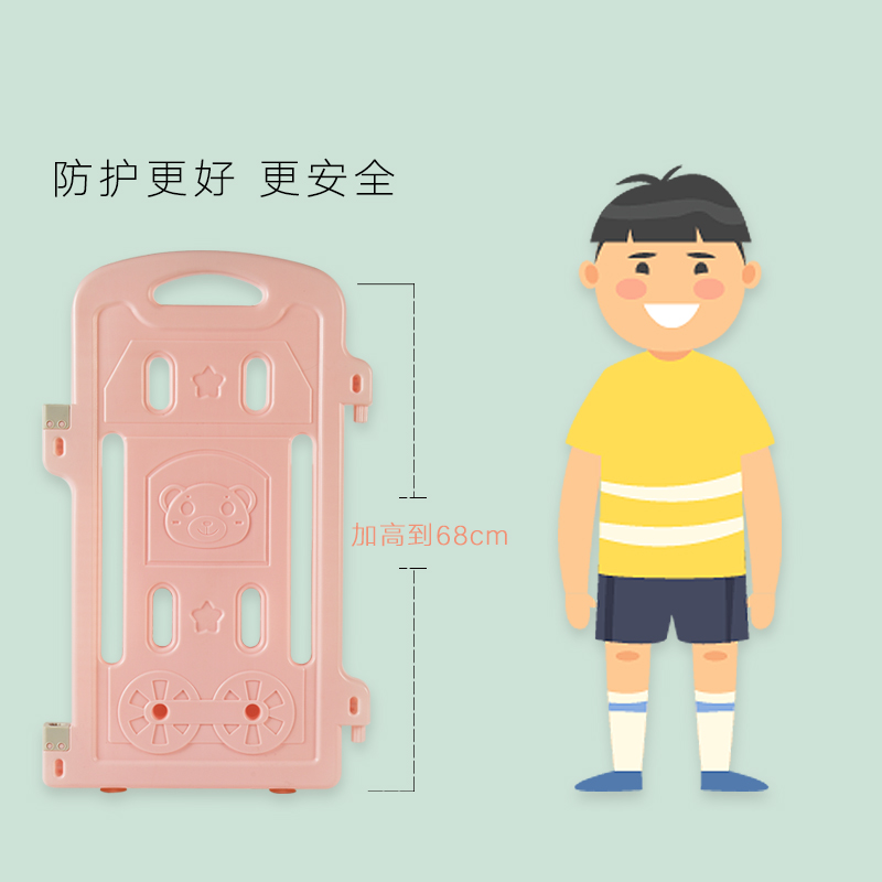 儿童游戏围栏宝宝防护栏家用安全栅栏婴儿室内爬行垫学步地上防摔-图2