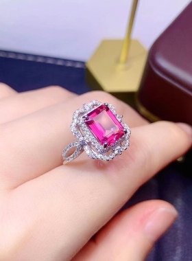 925银精工豪华风宝石戒指