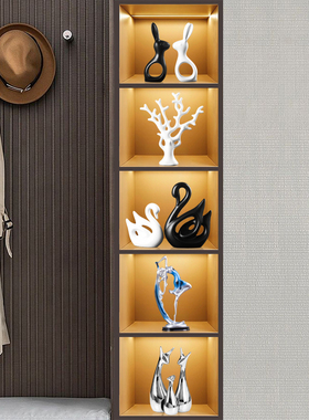 轻奢风客厅酒柜高级感装饰品摆件