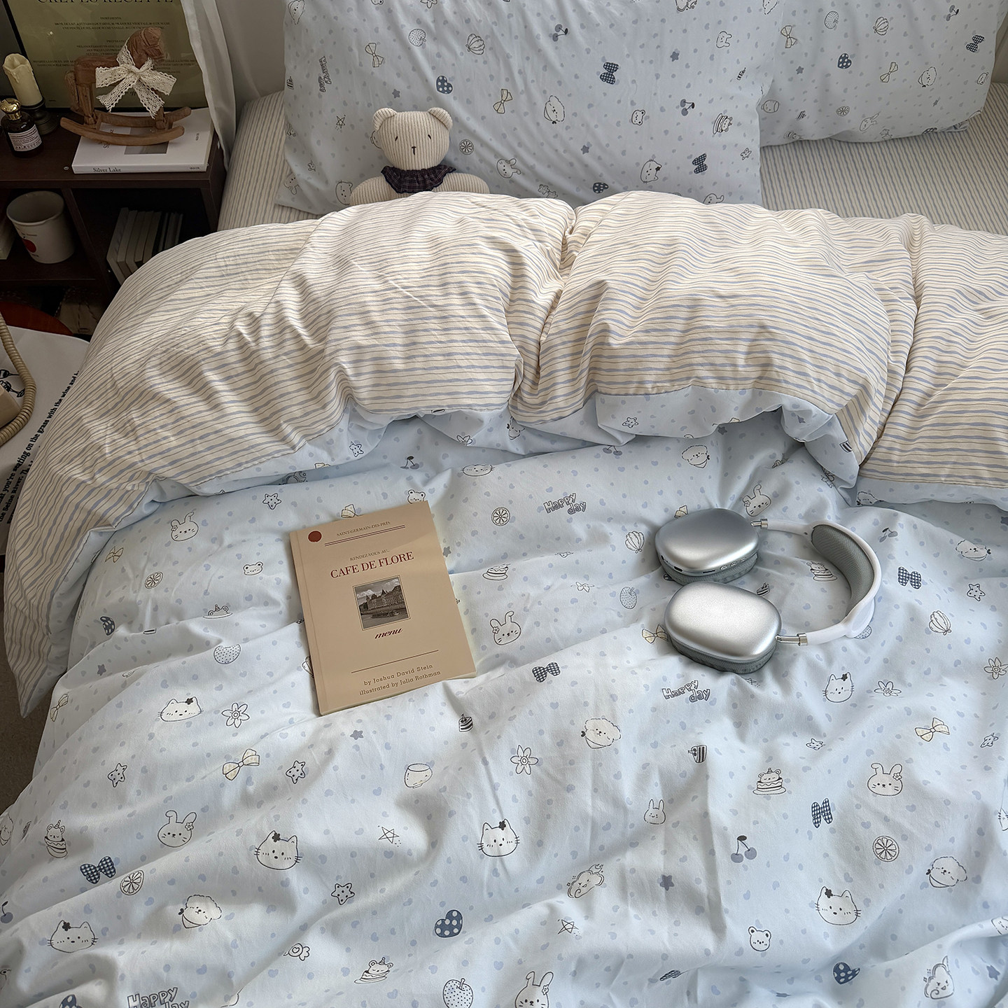 A类床上用品四件套纯棉全棉2026新款单件被套学生宿舍床单三件套4