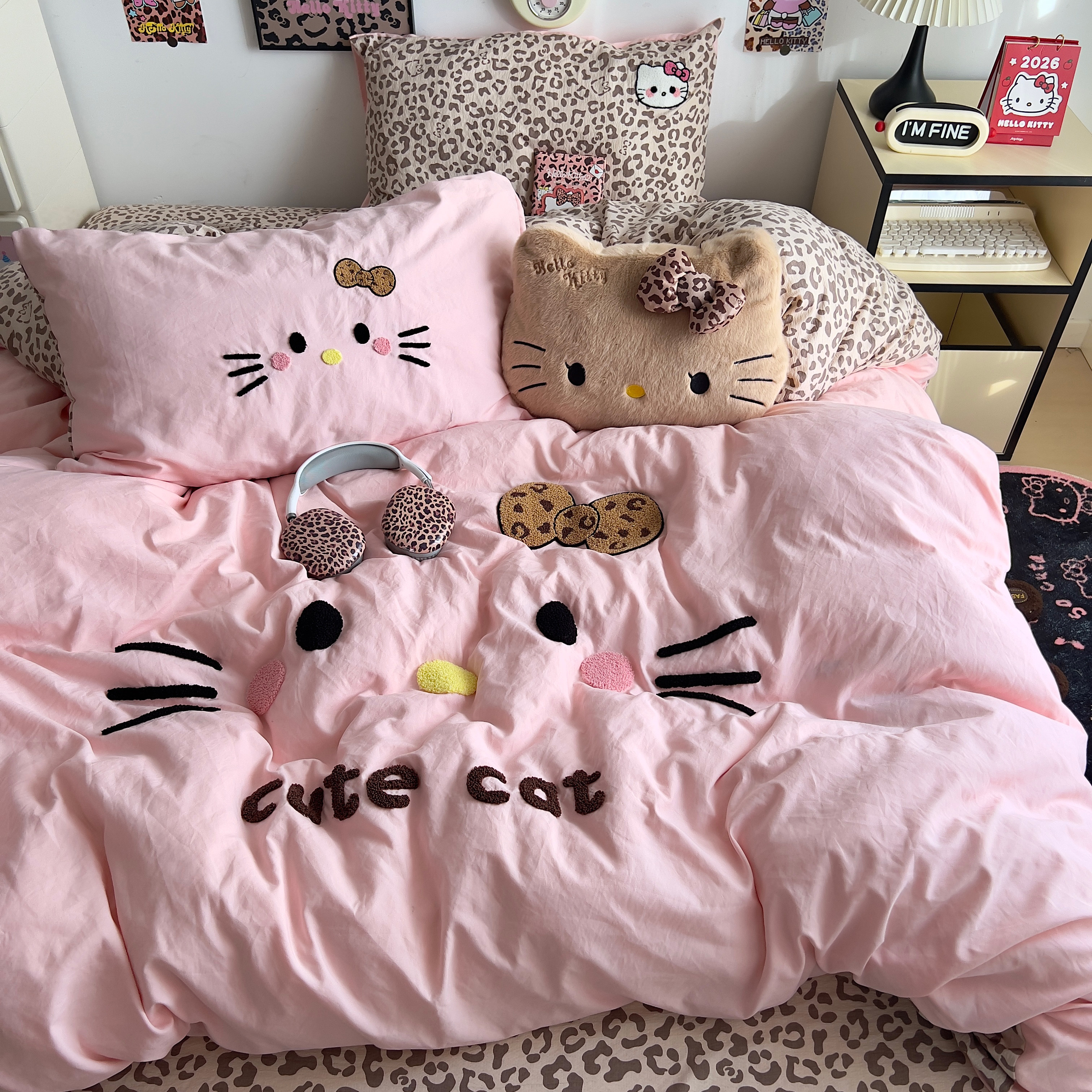 A类全棉四件套纯棉被罩床单被套床笠2026新款床品宿舍学生三件套4