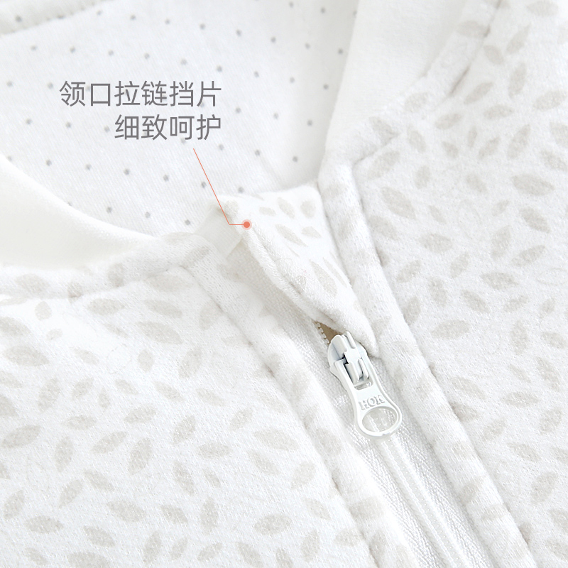 柠檬爬爬婴儿睡袋冬季夹棉保暖宝宝加厚防寒防踢被子分腿睡袍冬装