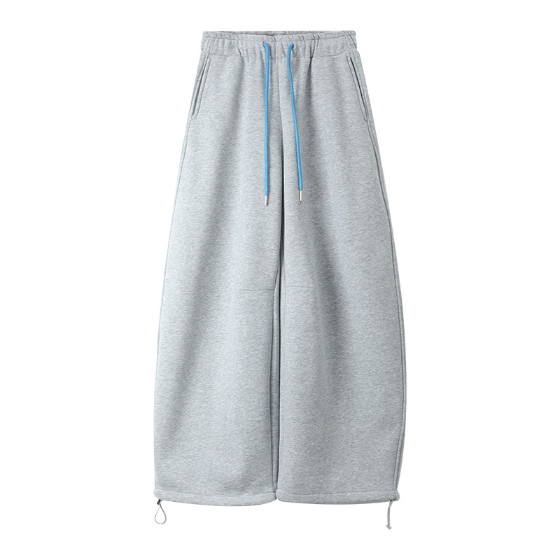 2025冬装新款抽绳弯刀卫裤女士痞帅高级感加绒廓形休闲阔腿裤子,淘宝优惠券,粉丝福利购,淘宝优惠卷