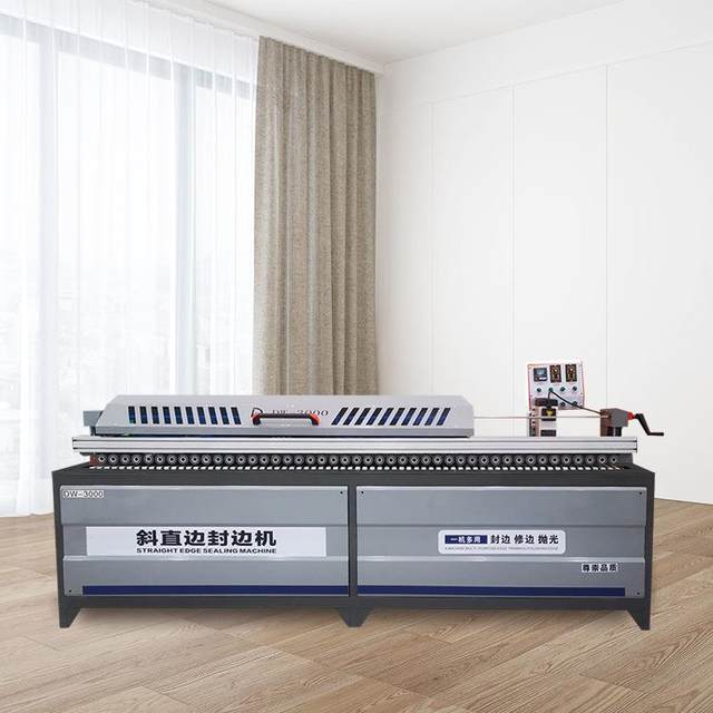 Fully automatic 45-degree oblique straight edge sealing machine plate furniture factory pre-milled oblique straight edge linear edge sealing machine production