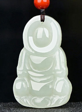 可玉可求38妇女节礼物和田玉观音吊坠男女款玉坠青白玉观音菩萨儿