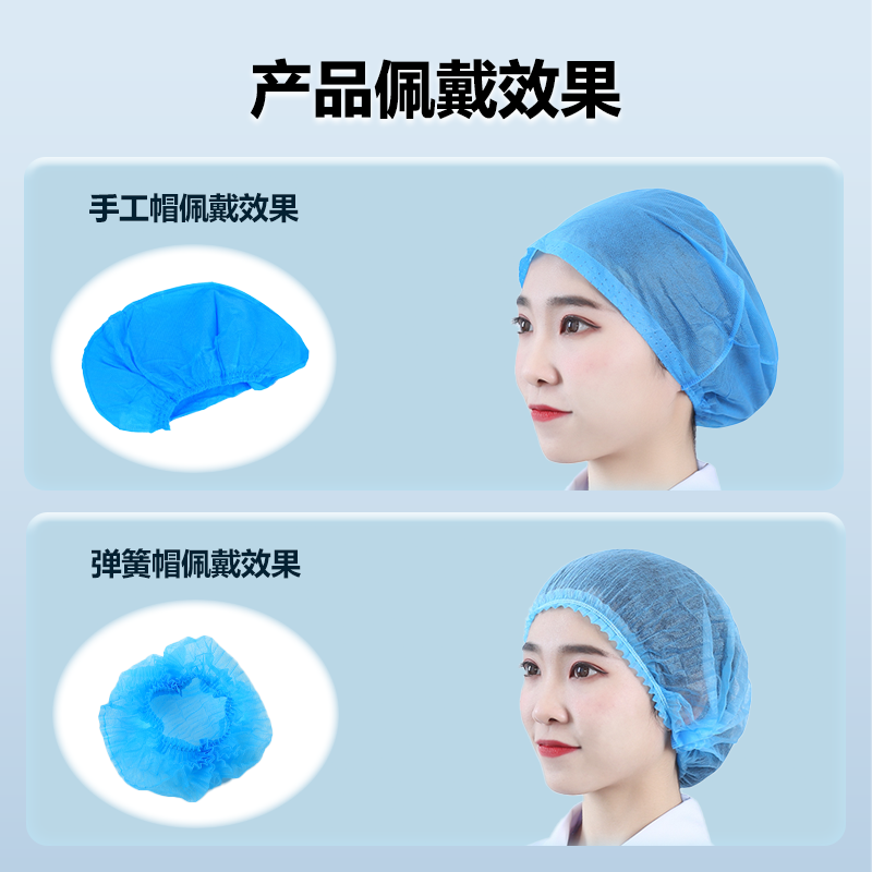 一次性医用帽医生帽子蓝色无菌外科帽条形弹簧美容帽子防尘帽透气,淘宝优惠券,粉丝福利购,淘宝优惠卷