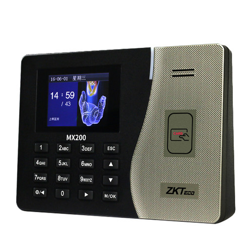 ZKTeco/熵基科技MX200刷卡识别考勤机感应 ID卡射频卡IC磁卡签到机免软件刷卡考勤机打卡工厂员工上班打卡器 - 图0