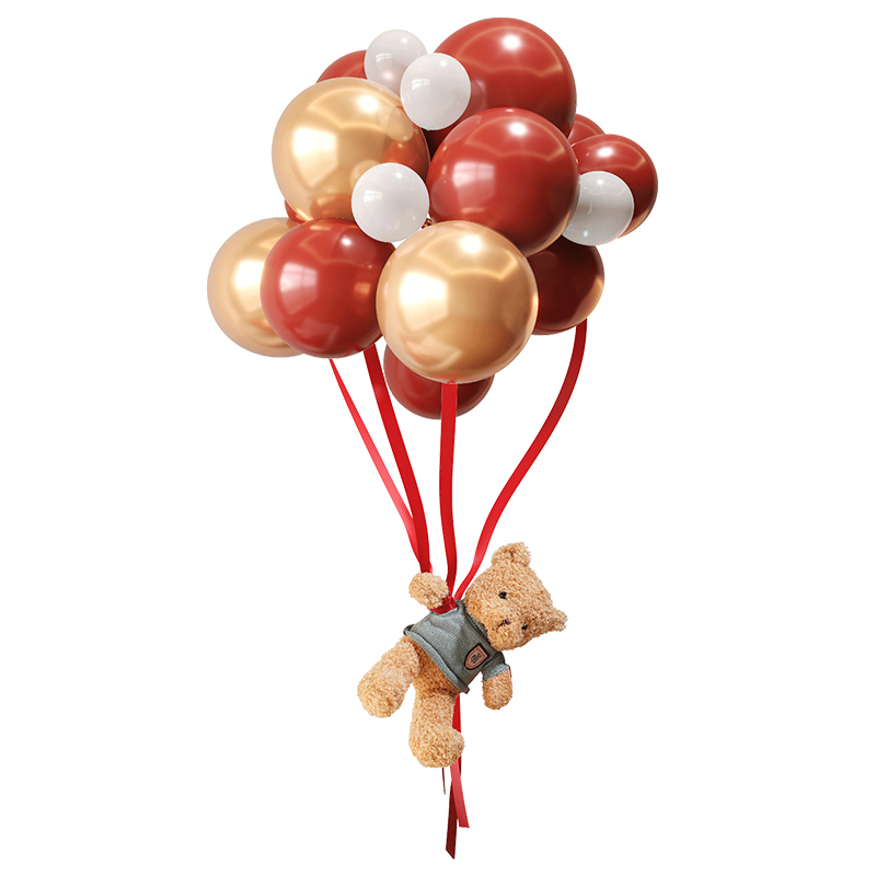 吾家婚品婚房布置套装女方小熊飘空气球结婚新房门口装饰简约高级,淘宝优惠券,粉丝福利购,淘宝优惠卷