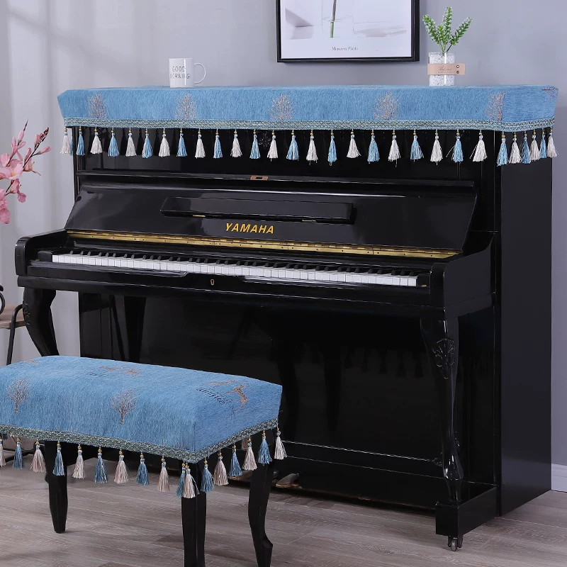 Пианино в стиле Yamaha, современный минималистичный электронный комплект, пылезащитный чехол, комплект из 3 предметов