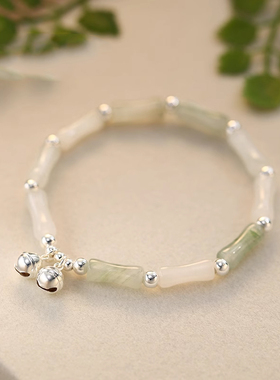 女925银小众轻奢竹节手链高级