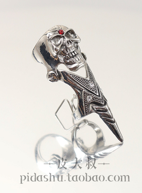 新款戒指朋克个性骷髅脸指环