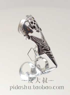 朋克风戒指个性骷髅头指环