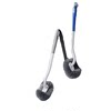 Toilet brush household long-handled soft-bristled punch-free toilet cleaning brush with tilted head multi-functional wall-mounted bathroom brush