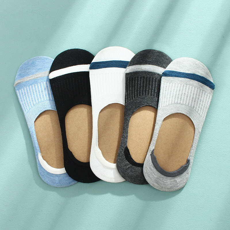男夏季硅胶防滑透气吸汗低帮隐形袜 布群短袜/打底袜/丝袜/美腿袜