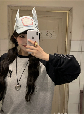 苏新皓同款Y3K别碰我辣妹兔耳朵棒球帽女春夏韩系休闲百搭鸭舌帽