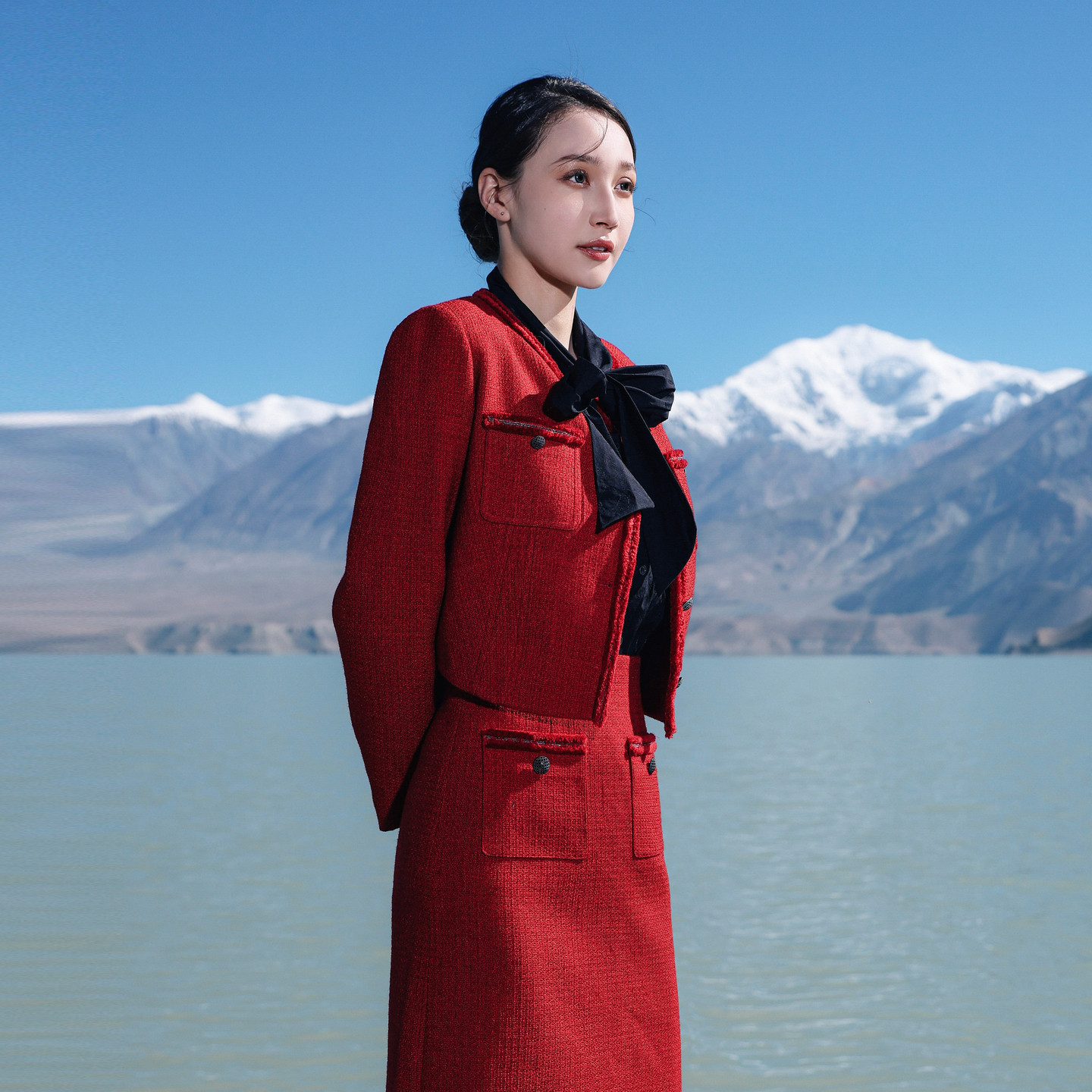 婉甸2026春季新品迪奥红粗花呢法式小香风女短外套1251O04XJ1AYX,淘宝优惠券,粉丝福利购,淘宝优惠卷