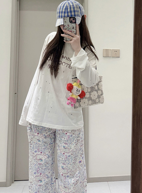 宅女同款蓝色格子格纹棒球帽