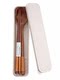 Portable take-out wooden spoon and chopstick storage box