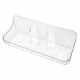 Hole-free cosmetics washbasin wall shelf