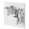 Perforated board punch-free wall-mounted storage hook hanging basket