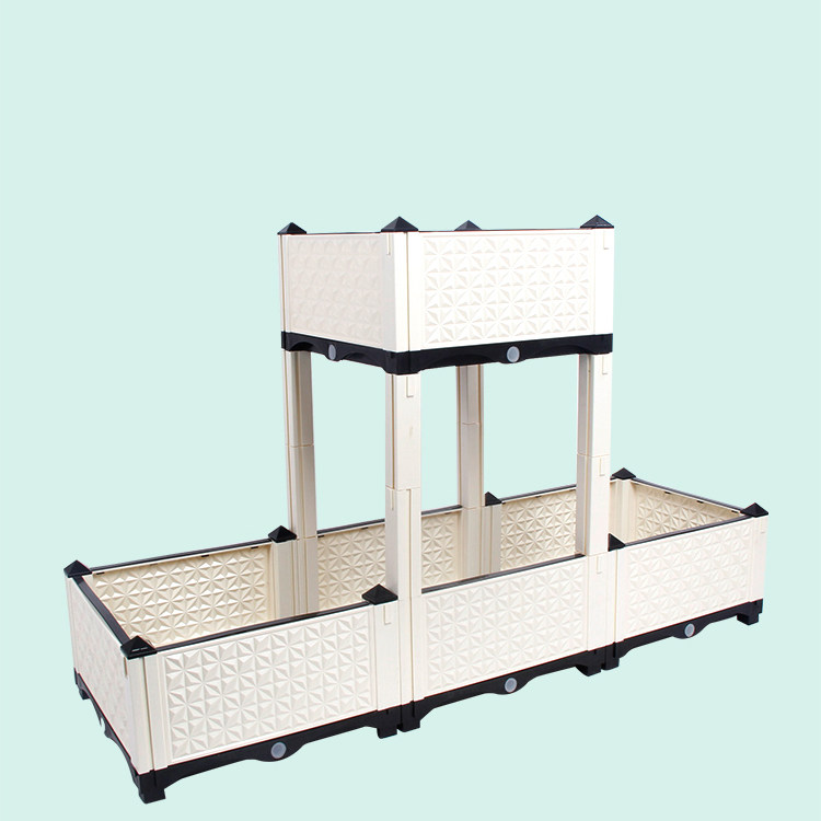 屋顶种植槽家庭特大种植箱阳台种菜盆菜长方形塑料花盆可配轮子