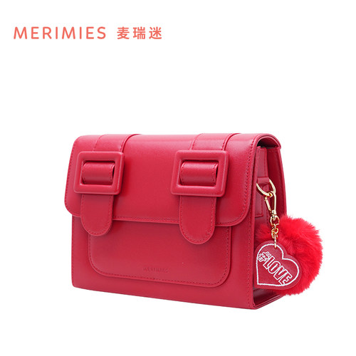 merimies麦瑞迷 剑桥包M号大红包包单肩斜挎包小方包婚包礼物 - 图0