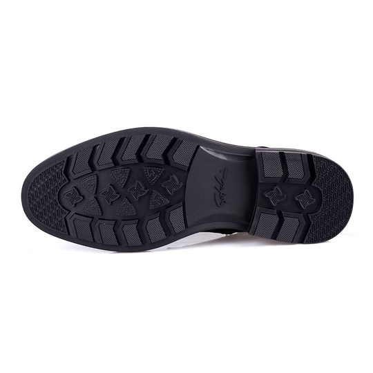 沙驰男鞋冬季高帮纯羊毛皮靴皮毛一体商务马丁靴子加绒皮鞋大棉鞋