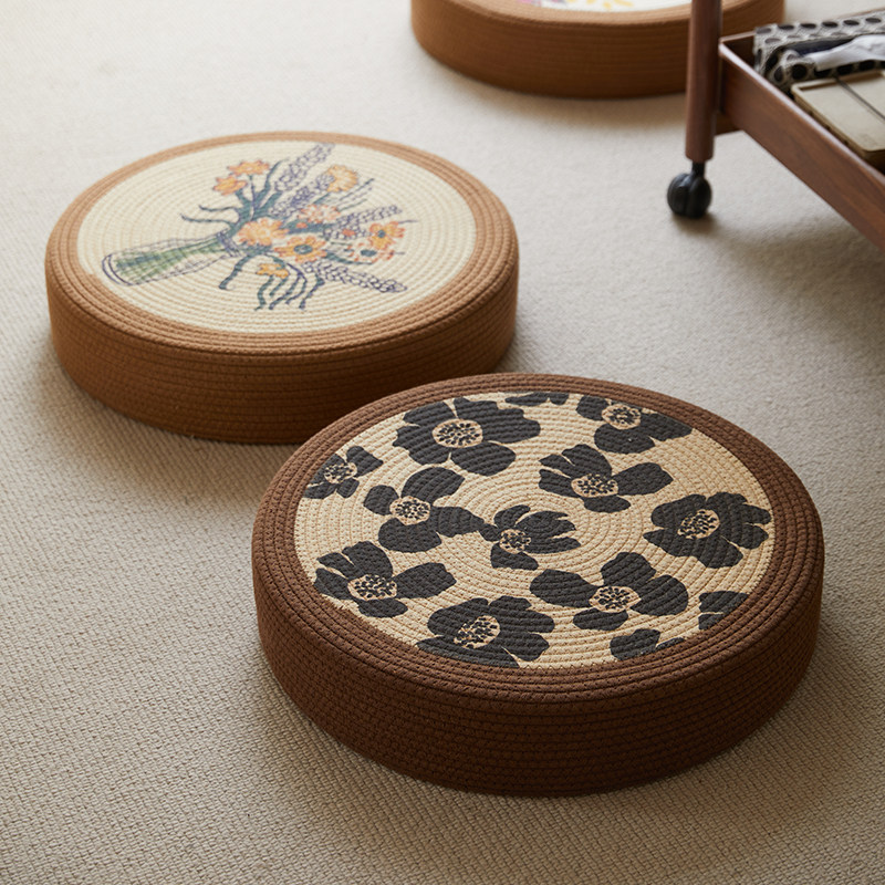 蒲团坐垫家用客厅榻榻米坐垫大尺寸坐墩冥想禅修垫圆形加厚中古,淘宝优惠券,粉丝福利购,淘宝优惠卷