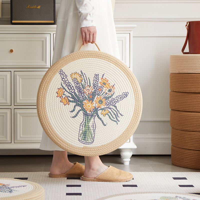 蒲团坐垫家用客厅榻榻米坐垫大尺寸坐墩冥想禅修垫圆形加厚中古,淘宝优惠券,粉丝福利购,淘宝优惠卷