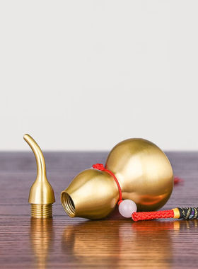 铜掌柜铜葫芦挂件小号黄铜铜葫芦摆件办公室家居车载吉祥装饰品3