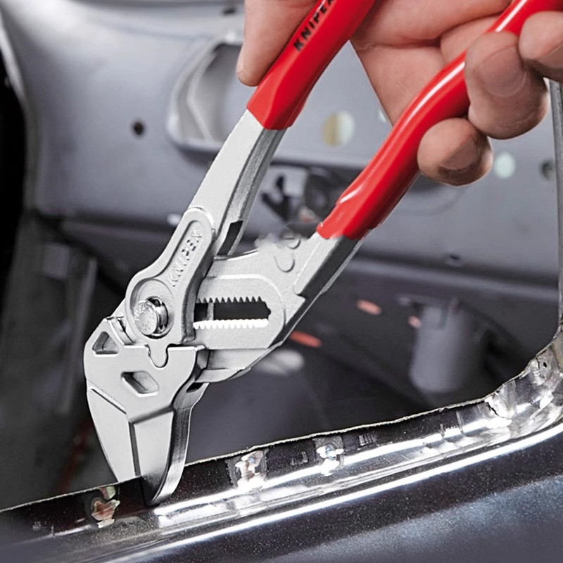 德国KNIPEX凯尼派克进口8寸钳式扳手平行夹口多用途活扳手8605180 - 图0