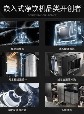 daogrs意大利v8嵌入式直饮机净水器一体机家用饮水机RO反渗透无水