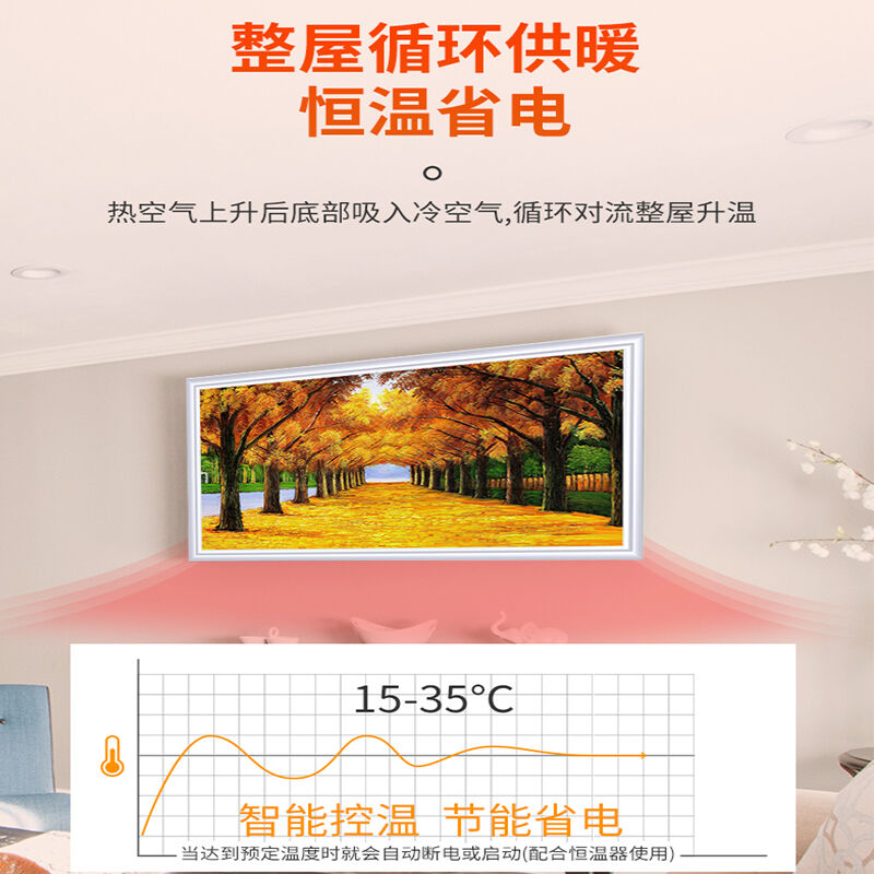 图姆斯石墨烯壁挂取暖器碳晶墙暖壁画家用电暖器轻音电热板挂墙挂