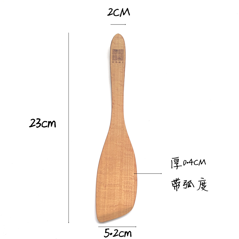 外贸出口小铲子木铲短柄煎铲小锅户外迷你便携锅铲寝室宿舍无漆铲