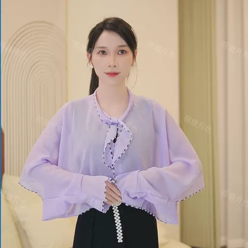 Летняя шифоновая накидка, тонкий плащ, защита от солнца, в западном стиле