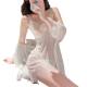 Large size 200Jin Jin is equal to 0.5kg sexy pajamas women's see-through lace suspenders high-end pure lust nightgown two-piece nightgown tulle