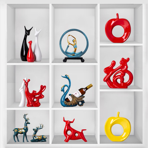 简约家居摆件桌面客厅玄关电视柜酒柜软装饰品轻奢高端大气上档次 - 图1