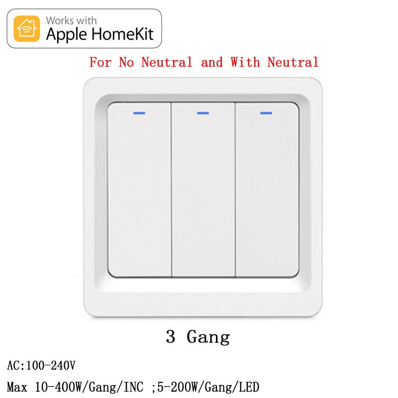 Homekit开关Apple 智能wifi按键开关86零火苹果Siri语音控制墙壁