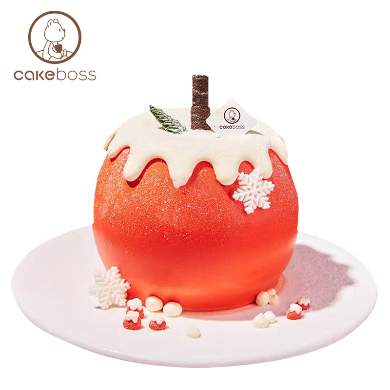 CAKEBOSS2026新年跨年平安果奶油蛋糕节日聚会蛋糕北京同城配送,淘宝优惠券,粉丝福利购,淘宝优惠卷