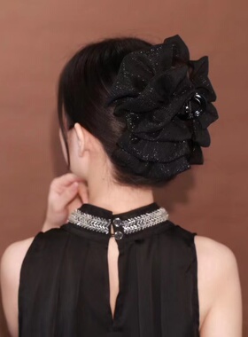 其他抓夹亚克力高端泡泡鲨鱼夹女