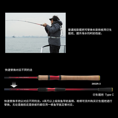 SHIMANO禧玛诺沙湖啦路亚竿2832 2752彩虹版日产沙湖拉五节远投竿 - 图1