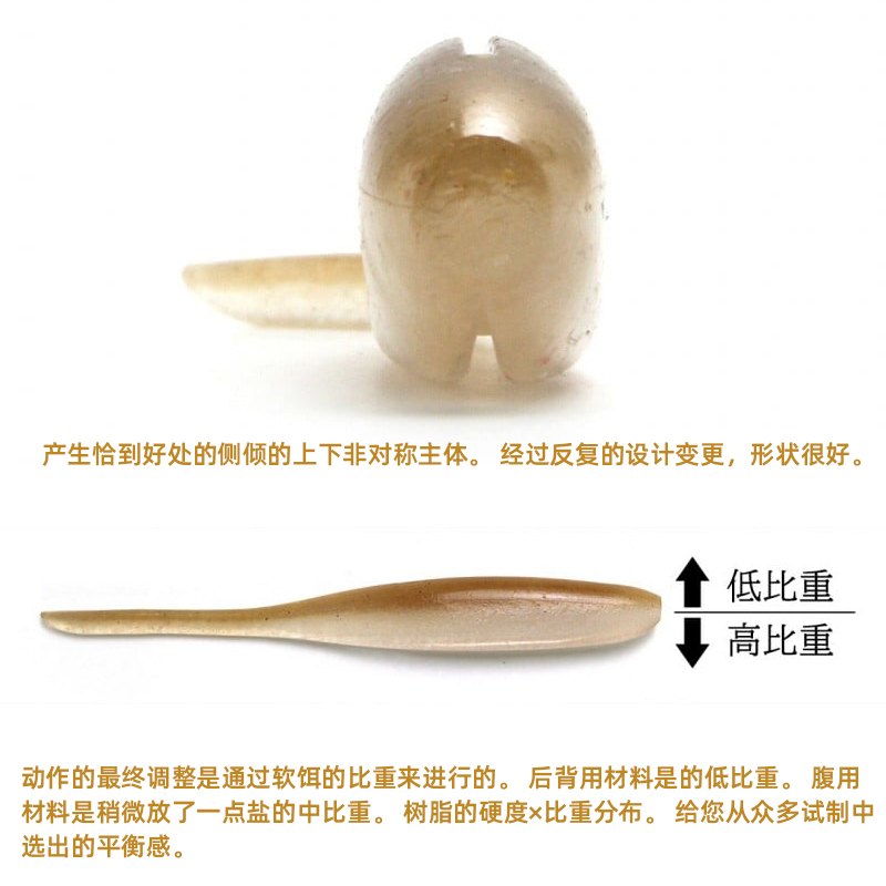 日本K牌KEITECH软饵Shad Impact 2/3寸针尾鱼路亚软饵摆尾虫鲈鱼-图0