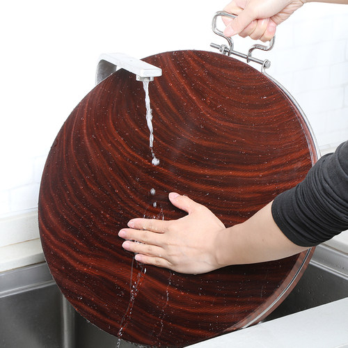 正宗铁木砧板抗菌防霉家用切菜板整实木刀粘占钻案板加厚商用菜墩 - 图2