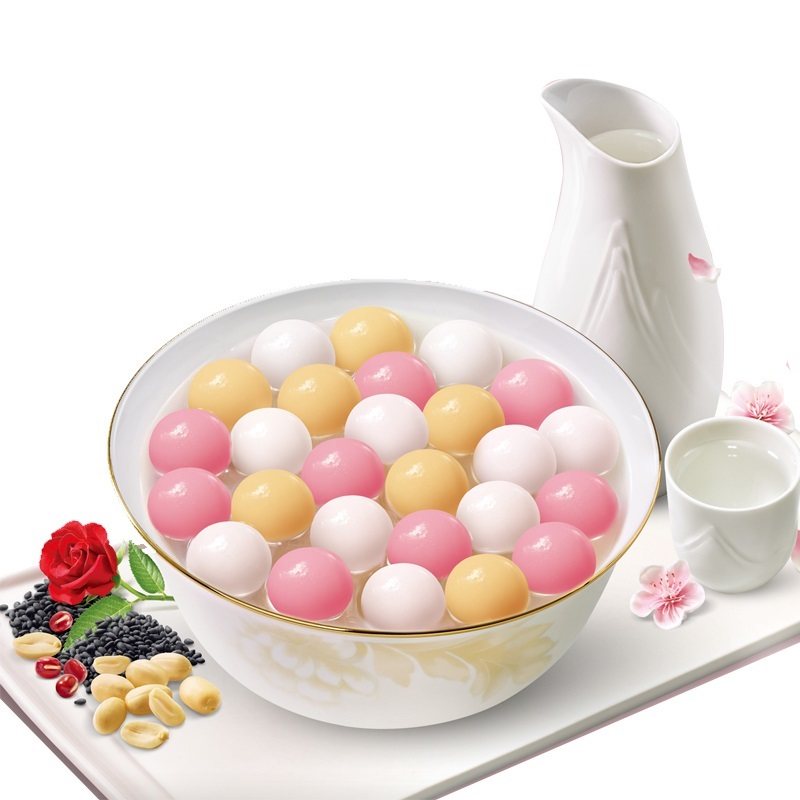 三全黑芝麻花生汤圆好柿6包