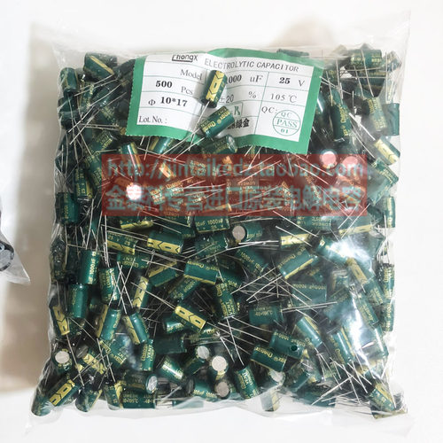 包邮CHONGX直插电解电容2.2UF 50V 100V250V400V450V绿金高频低阻 - 图3