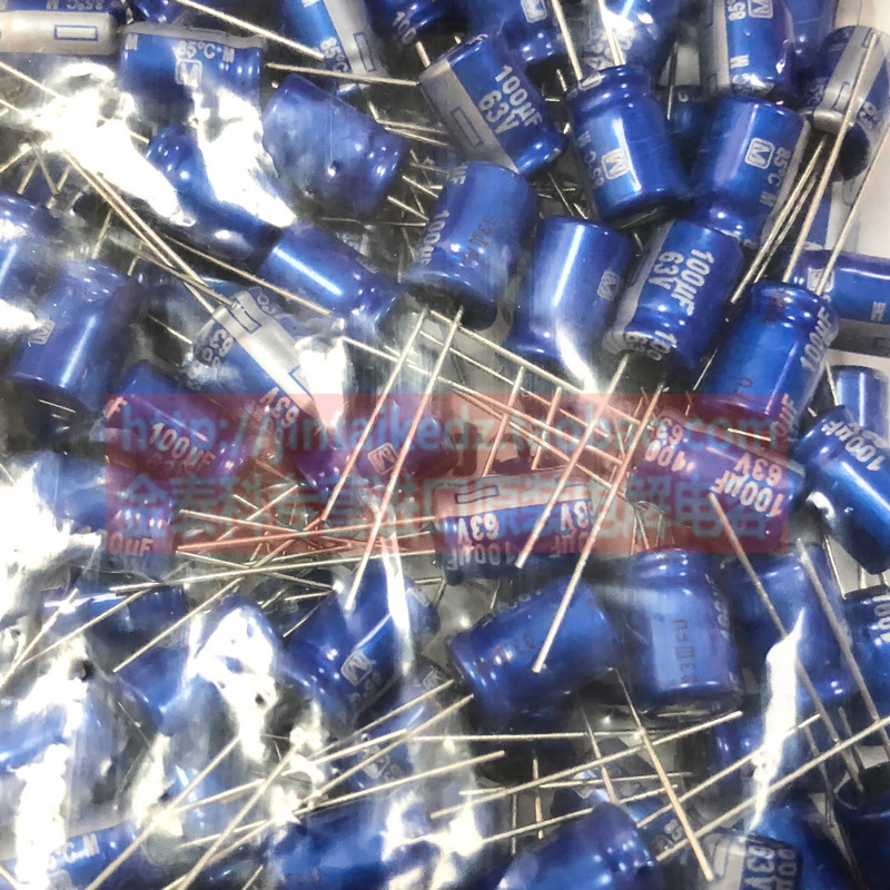 100UF 63V 日本松下AM靓声蓝袍 发烧音频电解电容63V100UF 8X11.5 - 图0