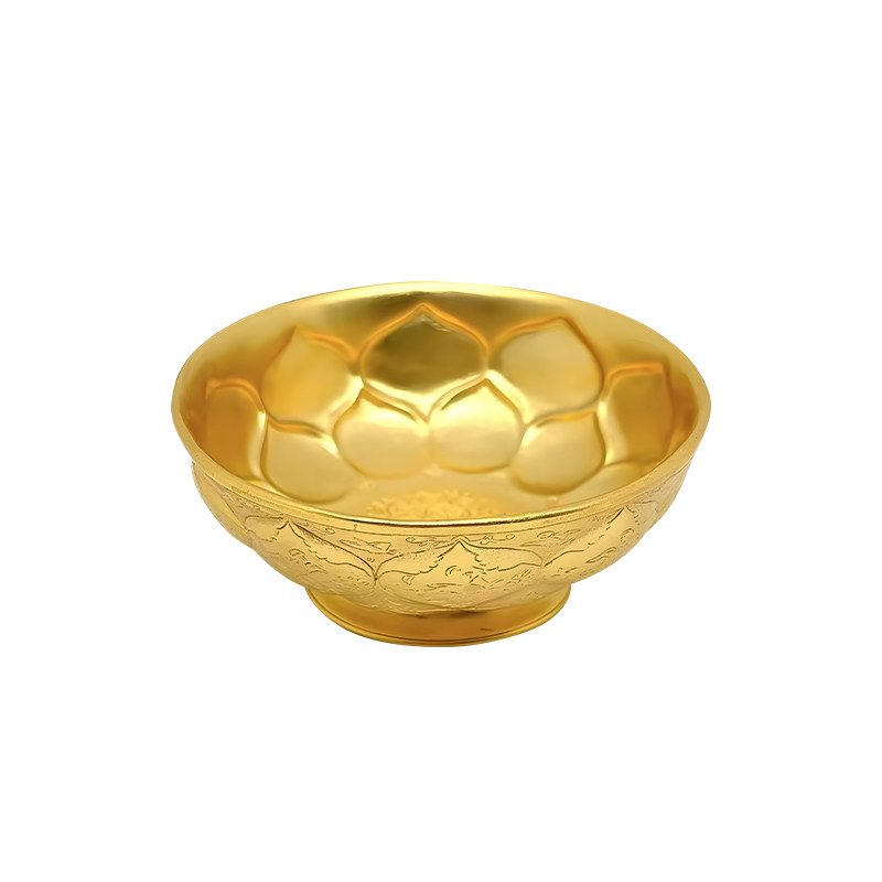 西安旅游文创纪念品唐鸳鸯莲瓣纹金碗铜摆件文物复刻金饭碗摆件,淘宝优惠券,粉丝福利购,淘宝优惠卷