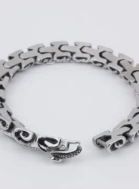 复古时尚风钛钢手链包邮